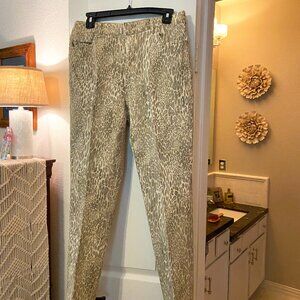 EUC Chico's Leopard Print Jeans Sz1 or 8